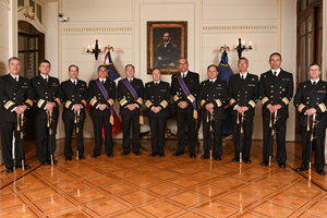Asumieron los nuevos Vicealmirantes y Contraalmirantes de la Armada de Chile