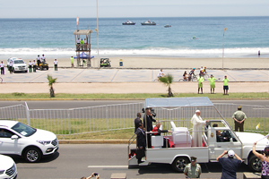 Armada desplegó gran dispositivo de seguridad durante misa del Papa Francisco en Iquique
