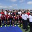 Buque Almirante Montt hizo flotar las canchas del Campeonato de Fútbol Tenis