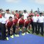 Buque Almirante Montt hizo flotar las canchas del Campeonato de Fútbol Tenis