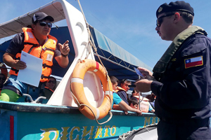 Dotación de la LSG “Talcahuano” fiscalizó actividades turísticas en la bahía de Coliumo