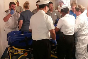Autoridad Marítima de Coquimbo desembarcó a pasajero fallecido en crucero