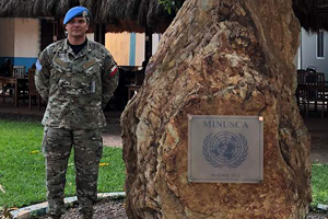 Oficial de la Armada se integra a la Misión de Paz en República Centroafricana