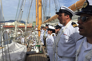 Buque Escuela "Esmeralda" zarpó rumbo a Uruguay junto al resto de los participantes de la regata “Velas Latinoamérica 2018”