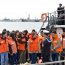  A bordo del transbordador “Grumete Pérez” el contingente mixto se trasladó a la isla Quiriquina.  