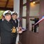  El Comandante en Jefe de la Armada, Almirante Julio Leiva, junto al Comandante en Jefe de la Segunda Zona Naval, Contraalmirante Marcelo Gómez, realizaron el corte de cinta para inaugurar las nuevas dependencias.  