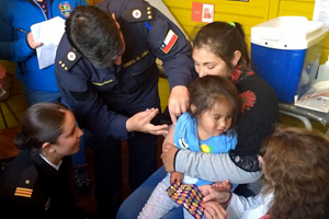 Armada apoya en zonas aisladas campaña de vacunación contra la influenza