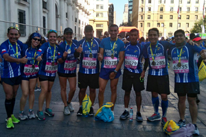 Armada se hizo presente en la Maratón de Santiago