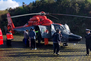 Helicóptero naval realizó aeroevacuación de urgencia