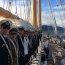 Buque Escuela Esmeralda arriba a Ushuaia y realiza intercambios de dotación durante el viaje