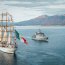 Los grandes veleros ya se encuentran en aguas nacionales.