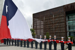 En Concepción se izó el pabellón Bicentenario por el Mes del Mar