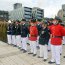 El acto cívico militar de izamiento de la bandera se realizó en la Plaza Bicentenario de Concepción, ubicada en el Barrio Cívico penquista.