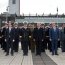 El acto cívico militar de izamiento de la bandera se realizó en la Plaza Bicentenario de Concepción, ubicada en el Barrio Cívico penquista.