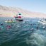 Nadadores rindieron homenaje a los Héroes de Iquique