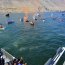 Homenaje en la Boya Esmeralda de Iquique