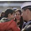 Los familiares de la dotación se despidieron de sus seres queridos quienes estarán fuera del puerto base hasta Septiembre.