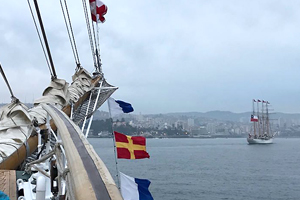 Los grandes veleros ya están en Valparaíso como parte de "Velas Latinoamérica 2018"