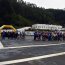 El recorrido tuvo como meta la Base Naval Talcahuano, frente al RH “Huáscar”.