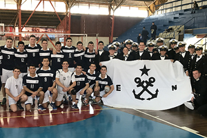 Seleccionado de Vóleibol de la Escuela Naval destacó en el inicio del Campeonato Interescuelas Matrices