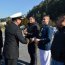El tambor mayor del Liceo San Felipe de Arauco, Jean Villarroel, fue destacado por su impecable participación.