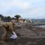 Infantes de Marina realizaron limpieza de playa en Talcahuano