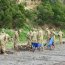 Infantes de Marina realizaron limpieza de playa en Talcahuano