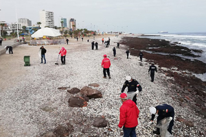 Armada consigue recolectar 22 toneladas de desechos en operativo simultáneo de limpieza de playas en el norte del país