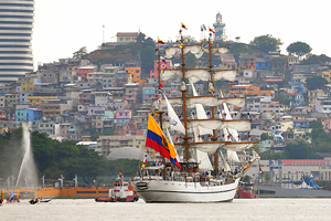 Grandes veleros de Latinoamérica van rumbo a Panamá