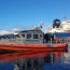 Pescadores artesanales y representantes de la comunidad Kawésqar conocieron en terreno situación de la nave siniestrada.
