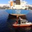 Pescadores artesanales y representantes de la comunidad Kawésqar conocieron en terreno situación de la nave siniestrada.