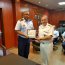 Durante su visita a Panamá, el Almirante Leiva se reunió con el Director General del Servicio Nacional Aeronaval (SENAN) de Panamá y visitó el Buque Escuela Esmeralda