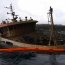 Seikongen logró ser adrizado tras nueve meses de estar hundido en la bahía de Pilpilehue