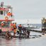 Seikongen logró ser adrizado tras nueve meses de estar hundido en la bahía de Pilpilehue