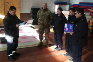 Armada participó en habilitación de albergues para personas en situación de calle