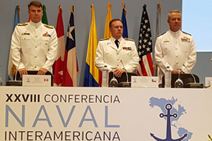 Almirante Julio Leiva participó de la Conferencia Naval Interamericana XXVIII