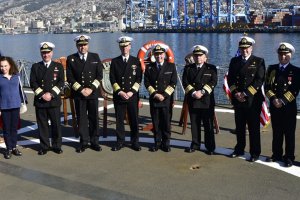 Comandante de Operaciones Navales de la Armada de Estados Unidos visitó dependencias y unidades navales en Valparaíso