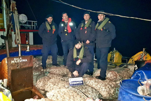 Autoridad Marítima incautó cerca de 18 toneladas de almejas en Puerto Chacabuco