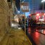 Incendio del edificio de la ex Aduana de Iquique, donde estaba el Museo Naval. (Archivo)