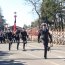 Marinos desfilando en homenaje al 240° natalicio de Bernardo O'Higgins en Chillán Viejo