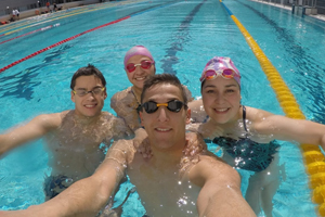 Cadetes Navales representaron a Chile en el Mundial Militar de Natación en Rusia