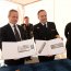 Entrega de los timbres postales Bicentenario Armada