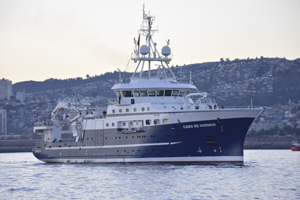 Armada realiza primer crucero de investigación geológica en Chile