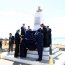  Comandante de Operaciones Navales, Vicealmirante Ronald Mc Intyre, junto al alcalde de Talcahuano, Henry Campos, develaron el busto del Vicealmirante Manuel Blanco Encalada.  