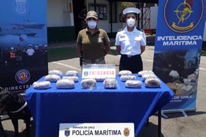 Armada decomisa 18 kg. de marihuana en control fronterizo de Arica