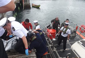 Armada rescata cuerpo sin vida en playa de Tomé