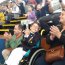 Joaquín Agüero, un pequeño de 6 años fanático de las Bandas Militares, acompañado por sus padres cumplió un sueño acompañando a los músicos militares.