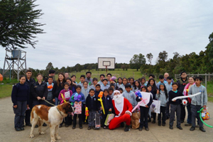 32 menores celebraron la navidad con la dotación del “Cirujano Videla”