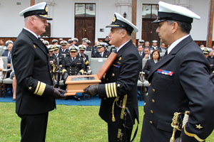 Cambio de mando de la Comandancia en Jefe de la Primera Zona Naval