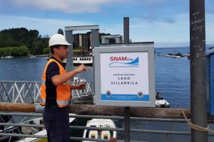 SHOA instala estación para monitorear el Lago Villarrica